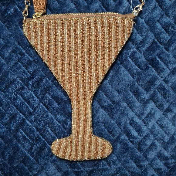 Anthropologie Espresso Martini Beaded Icon Crossbody Bag, New With Tags - Picture 8 of 17